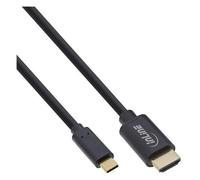 InLine - Câble vidéo/audio - 24 pin USB-C mâle pour HDMI mâle - 3 m - noir - support 4K