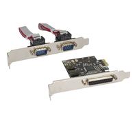 InLine® carte d'interface, 1x 25 broches parallèle + 2x 9 broches série, PCIe
