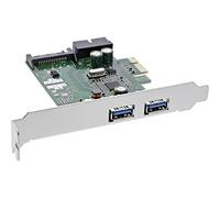 InLine Carte d'interface 2X+2X USB 3.0 PCIe avec Alimentation SATA + Support LP-SP