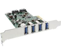 InLine® carte d'interface, 4x USB 3.0 + 2x SATA 6Gb/s, PCIe, incl. Low-Profile