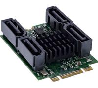 InLine® carte d'interface M.2 clé B+M vers 4x SATA mâle, RAID, HyperDuo