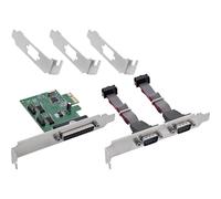 Inline Carte d'interface PCIe, 2 x RS-232 + 1 x parallèle
