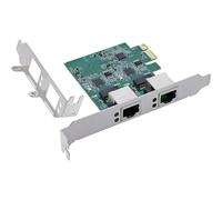 InLine Carte réseau Double Gigabit 2 x RJ45 2,5 GB/s PCIe x1 Faible encombrement