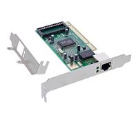 InLine® Carte réseau Gigabit 10/100/1000 Base-T Ethernet LAN Contrôleur LAN 1 GB/s, PCI, à partir de Win 98SE, Server 2003, Linux 2.4, macOS X 10.4, avec Support Low Profile Slot 51115B