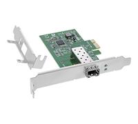 InLine Carte réseau Gigabit avec 1 Fibre SFP, PCIe x1, avec Support à Profil Bas, VLAN, Jumbo Frames, chipset Intel 51125N