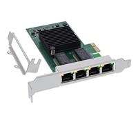 InLine Quad Gigabit Netzwerkkarte 4x RJ45 1 Gb/s PCIe x1 (51127D)