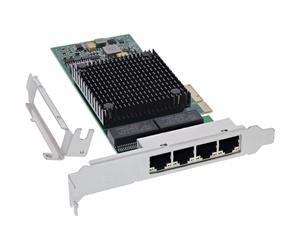 InLine® Carte réseau Quad Gigabit, 4 x RJ45 1 Gbit/s, PCIe x4, 51127E
