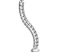 InLine® chemin de câbles flexible, vertical pour tables, 2 compartiments, 0,80m, argenté