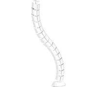 InLine® chemin de câbles flexible, vertical pour tables, 2 compartiments, 0,80m, blanc