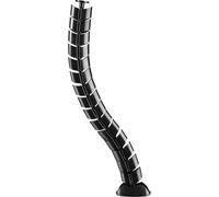 InLine® chemin de câbles flexible, vertical pour tables, 2 compartiments, 0,80m, noir