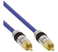 InLine Cinch Kabel Audio, Premium, vergoldete Stecker, 1x Cinch Stecker/Stecker, 7m