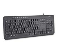 InLine Clavier design, clavier, câble USB, touches plates, disposition allemande, noir, 55369A