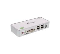 InLine - Commutateur écran-clavier-souris/audio - 2 x KVM / audio - 1 utilisateur local - de bureau