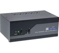 InLine® commutateur KVM Desktop, 2x, double écran, DP+HDMI, 4K, USB 3.0, audio