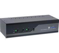 InLine® commutateur KVM Desktop, 4x, double écran, DP + HDMI, 4K, USB 3.0, audio