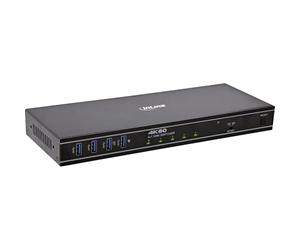 Inline Commutateur KVM DisplayPort 4 Ports, 4K 60 Hz, DP 1.4a, USB, RS232