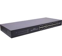 InLine® Commutateur réseau Gigabit 24 ports, 1Gb/s, 48,26cm (19"), 1UH, métal