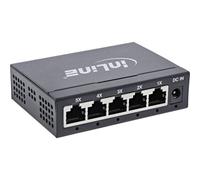 InLine® Commutateur réseau Gigabit 5 ports, 1Gb/s, desktop, boîtier métallique, sans ventilateur