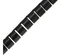 InLine® conduite de câble flexible/gaine de câble 10m, noir, 10mm