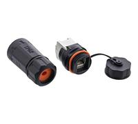 Inline Connecteur de câble Patch RJ45 Cat.6A IP68 étanche à l'eau et à la poussière pour l'industrie et l'extérieur Compatible avec câbles réseau 3-8 mm 69990R