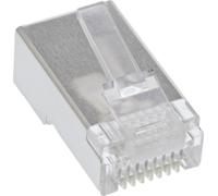 InLine® Connecteur modulaire 8P8C RJ45 à sertir sur câble rond, blindé, pack de 100