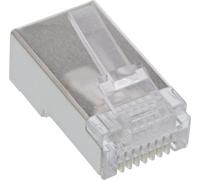 InLine® Connecteur modulaire 8P8C RJ45 à sertir sur câble rond, blindé, par 10