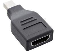 InLine Convertisseur DisplayPort Mini DisplayPort mâle vers HDMI Femelle FullHD/60 Hz Noir Noir G