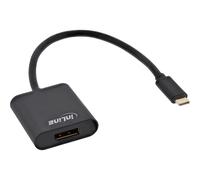 Convertisseur InLine USB type-C mâle vers DisplayPort femelle (ancien DP), 4K2K, 0,2 m, noir
