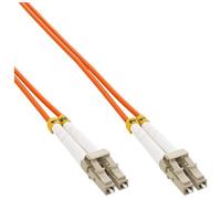 InLine - Cordon de raccordement - LC multi-mode (P) pour LC multi-mode (P) - 0.5 m - fibre optique - duplex - 62,5 / 125 microns - OM1 - sans halogène - orange
