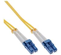 InLine - Cordon de raccordement - mode unique LC (M) pour mode unique LC (M) - 1 m - fibre optique - duplex - 9 / 125 micromètres - OS2 - sans halogène - jaune