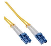 InLine - Cordon de raccordement - mode unique LC (M) pour mode unique LC (M) - 10 m - fibre optique - duplex - 9 / 125 micromètres - OS2 - sans halogène - jaune