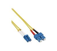 InLine - Cordon de raccordement - mode unique LC (M) pour mode unique SC (M) - 2 m - fibre optique - 9 / 125 micromètres - OM2 - sans halogène