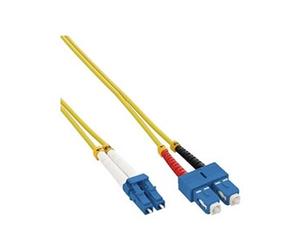 InLine - Cordon de raccordement - mode unique LC (M) pour mode unique SC (M) - 20 m - fibre optique - 9 / 125 micromètres - OM2 - sans halogène