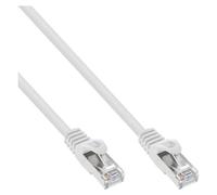 InLine - Cordon de raccordement - RJ-45 (M) pour RJ-45 (M) - 1.5 m - SFTP - CAT 5e - moulé - blanc