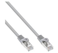 InLine - Cordon de raccordement - RJ-45 (M) pour RJ-45 (M) - 1.5 m - SFTP - CAT 5e - moulé - gris