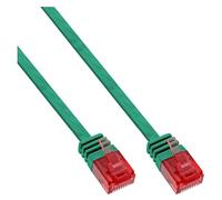 InLine - Cordon de raccordement - RJ-45 (M) pour RJ-45 (M) - 1.5 m - UTP - CAT 6 - moulé, plat - vert
