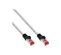 InLine - Cordon de raccordement - RJ-45 (M) pour RJ-45 (M) - 1 m - Paire torsadée blindée (SSTP) - CAT 6 - moulé - transparent
