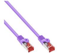 InLine - Cordon de raccordement - RJ-45 (M) pour RJ-45 (M) - 1 m - Paire torsadée blindée (SSTP) - CAT 6 - moulé - violet