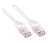 InLine - Cordon de raccordement - RJ-45 (M) pour RJ-45 (M) - 1 m - SFTP - CAT 5e - moulé - blanc G