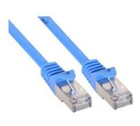 InLine - Cordon de raccordement - RJ-45 (M) pour RJ-45 (M) - 1 m - SFTP - CAT 5e - moulé - bleu