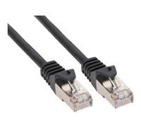 InLine - Cordon de raccordement - RJ-45 (M) pour RJ-45 (M) - 1 m - SFTP - CAT 5e - moulé - noir G