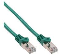 InLine - Cordon de raccordement - RJ-45 (M) pour RJ-45 (M) - 1 m - SFTP - CAT 5e - moulé - vert G