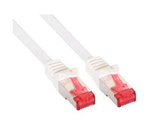 InLine - Cordon de raccordement - RJ-45 (M) pour RJ-45 (M) - 1 m - SFTP - CAT 6 - moulé - blanc G