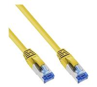 InLine - Cordon de raccordement - RJ-45 (M) pour RJ-45 (M) - 10 m - Paire torsadée blindée (SSTP) - CAT 6a - sans halogène - jaune
