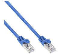 InLine - Cordon de raccordement - RJ-45 (M) pour RJ-45 (M) - 10 m - SFTP - CAT 5e - moulé - bleu