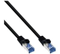 InLine - Cordon de raccordement - RJ-45 (M) pour RJ-45 (M) - 10 m - SFTP, PiMF - CAT 6a - extérieur, rond, bloqué - noir