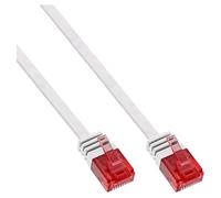 InLine - Cordon de raccordement - RJ-45 (M) pour RJ-45 (M) - 10 m - UTP - CAT 6 - plat - blanc