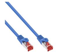 InLine - Cordon de raccordement - RJ-45 (M) pour RJ-45 (M) - 2 m - Paire torsadée blindée (SSTP) - CAT 6 - moulé - bleu