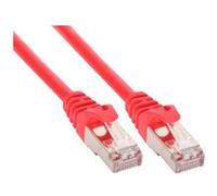 InLine - Cordon de raccordement - RJ-45 (M) pour RJ-45 (M) - 25 cm - SFTP - CAT 5e - moulé - rouge G