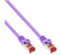 InLine - Cordon de raccordement - RJ-45 (M) pour RJ-45 (M) - 25 cm - SFTP - CAT 6 - moulé - violet G